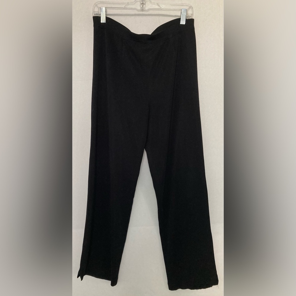 Exclusively Misook 🟣 Size Medium Black Pull On Stretch Pants **note
